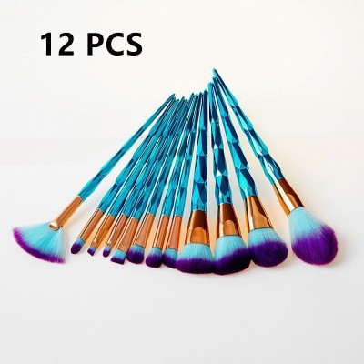 4/7/10/12  PCS makeup brush beauty dressing tool diamond Fan brushes foundation eye shadow brush